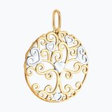 Подвеска из золочёного серебра из серебро — вид 3