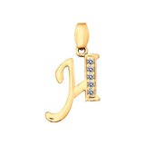 Подвеска из золочёного серебра с фианитами из серебро