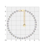 Браслет из золочёного серебра с фианитами из серебро — вид 4