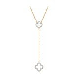 Колье из золочёного серебра с фианитами из серебро