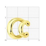 Серьга серебро, Вермель золото 24 карата из серебро — вид 5