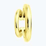 Серьга серебро, покрытие Вермель золото 999 пробы из серебро — вид 2