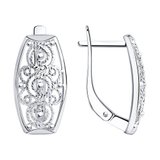 Серьги из серебра из серебро