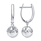 серьги из серебро