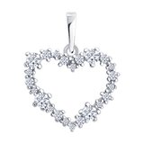 Подвеска из серебра с фианитами из серебро