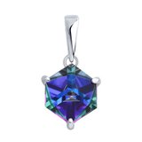 Подвеска из серебра с кристаллом из серебро