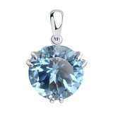 Подвеска из серебра с топазом из серебро