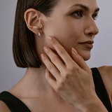 Серьги из серебра с фианитами из серебро — вид 4