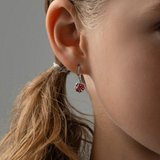 Серьги из серебра с эмалью из серебро — вид 3