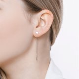 Серьги-цепочки из серебра из серебро — вид 2