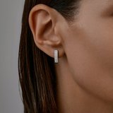 Серьги из серебра с фианитами из серебро — вид 3