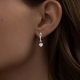 Серьги из серебра с фианитами из серебро — вид 3