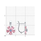 Серьги из серебра с фианитами из серебро — вид 3