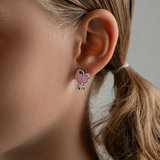 Серьги из серебра с эмалью из серебро — вид 2