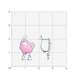 Серьги из серебра с эмалью из серебро — вид 3