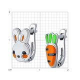 Серьги из серебра с эмалью из серебро — вид 4