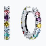 Серьги из серебра с фианитами из серебро — вид 2