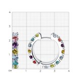 Серьги из серебра с фианитами из серебро — вид 5