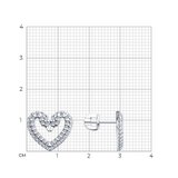 Серьги из серебра с фианитами из серебро — вид 4