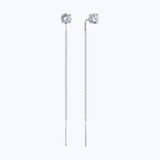 Серьги из серебра с фианитами из серебро — вид 2