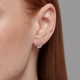 Серьги из серебра с фианитами из серебро — вид 3