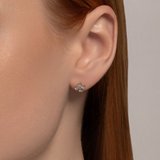 Серьги из серебра с фианитами из серебро — вид 3