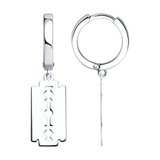 Серьги из серебра из серебро