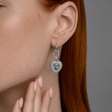 Серьги из серебра с фианитами из серебро — вид 3