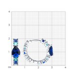 Серьги из серебра с фианитами из серебро — вид 4