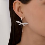 Серьги из серебра с фианитами из серебро — вид 3