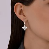 Серьги из серебра с фианитами из серебро — вид 3