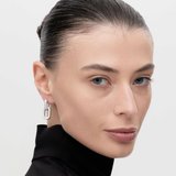 Серьги из серебра с фианитами из серебро — вид 3