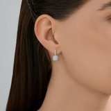 Серьги из серебра с фианитами из серебро — вид 3