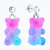 Серьги из серебра со смолой из серебро — вид 2