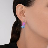 Серьги из серебра со смолой из серебро — вид 3