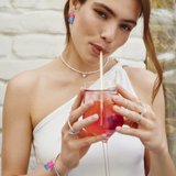 Серьги из серебра со смолой из серебро — вид 4