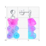 Серьги из серебра со смолой из серебро — вид 5