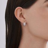 Серьги из серебра с фианитами из серебро — вид 3