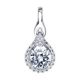 Подвеска из серебра с фианитами из серебро