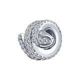 Подвеска - шарм из серебра с фианитами из серебро