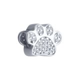 Подвеска - шарм из серебра с фианитами из серебро