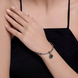 Подвеска - шарм из серебра с фианитами из серебро — вид 2