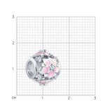 Подвеска - шарм  из серебра с фианитами и эмалью из серебро — вид 2