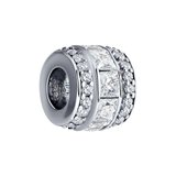 Подвеска-шарм из серебра с фианитами из серебро