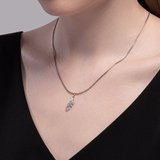 Подвеска из серебра с фианитами из серебро — вид 4