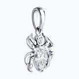 Подвеска из серебра с фианитами из серебро — вид 3