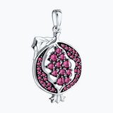 Подвеска из серебра с корундами из серебро — вид 3