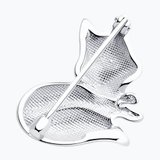 Брошь из серебра с эмалью из серебро — вид 2