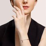 Браслет из серебра с зелеными фианитами из серебро — вид 4