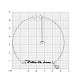 Браслет из серебра с эмалью и фианитом из серебро — вид 4